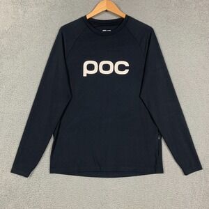 POC Essential Enduro Jersey Men's Large Black Long Sleeve Quick Dry Cycling Tee